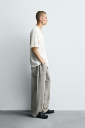 T-SHIRT WITH CONTRAST SLOGANS - Image 4