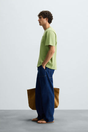 WASHED T-SHIRT WITH POCKET - Image 4