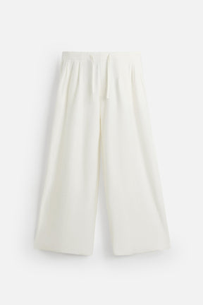 RELAXED FIT TEXTURED TROUSERS - Image 5