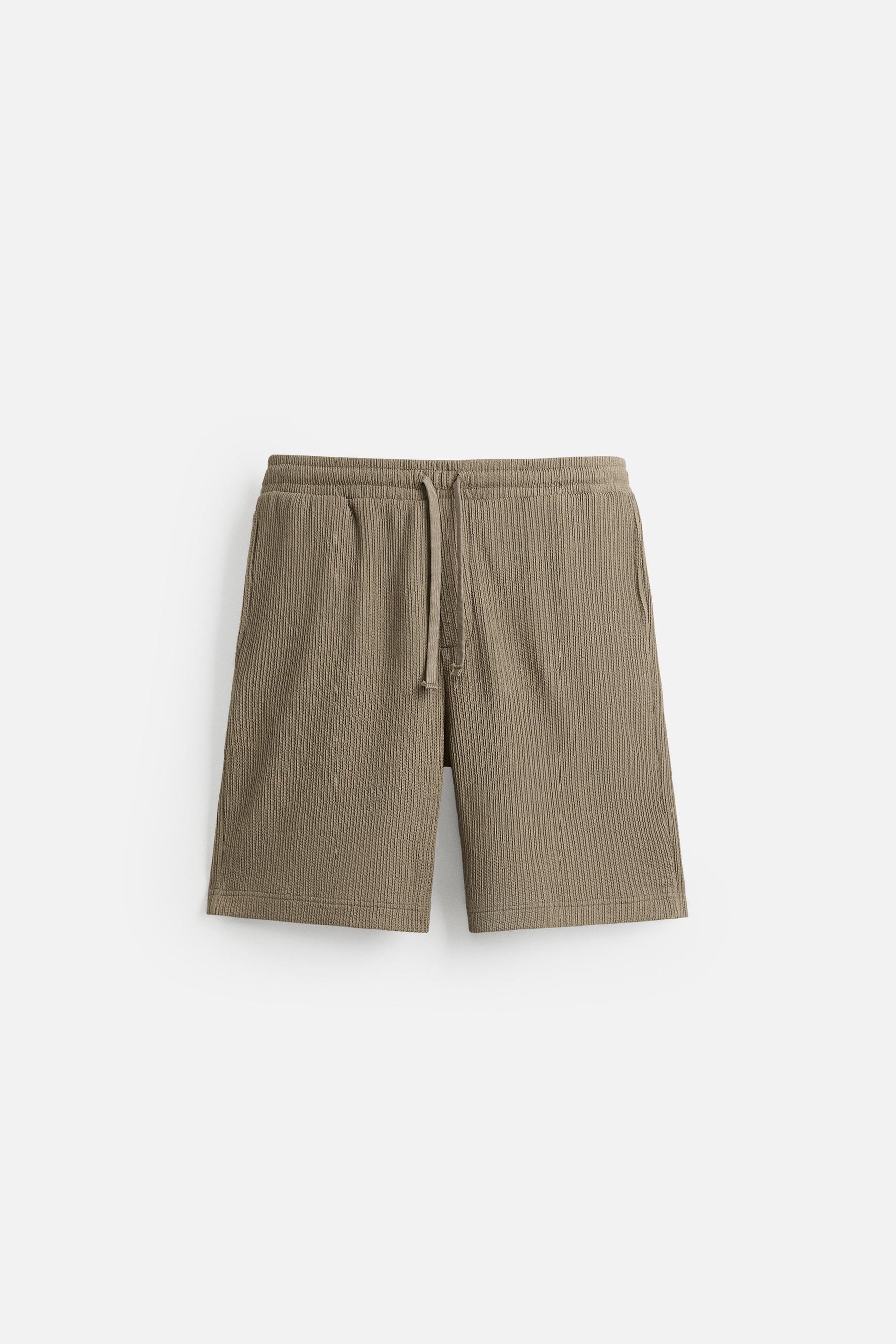 IRREGULAR TEXTURED BERMUDA SHORTS - Image 5
