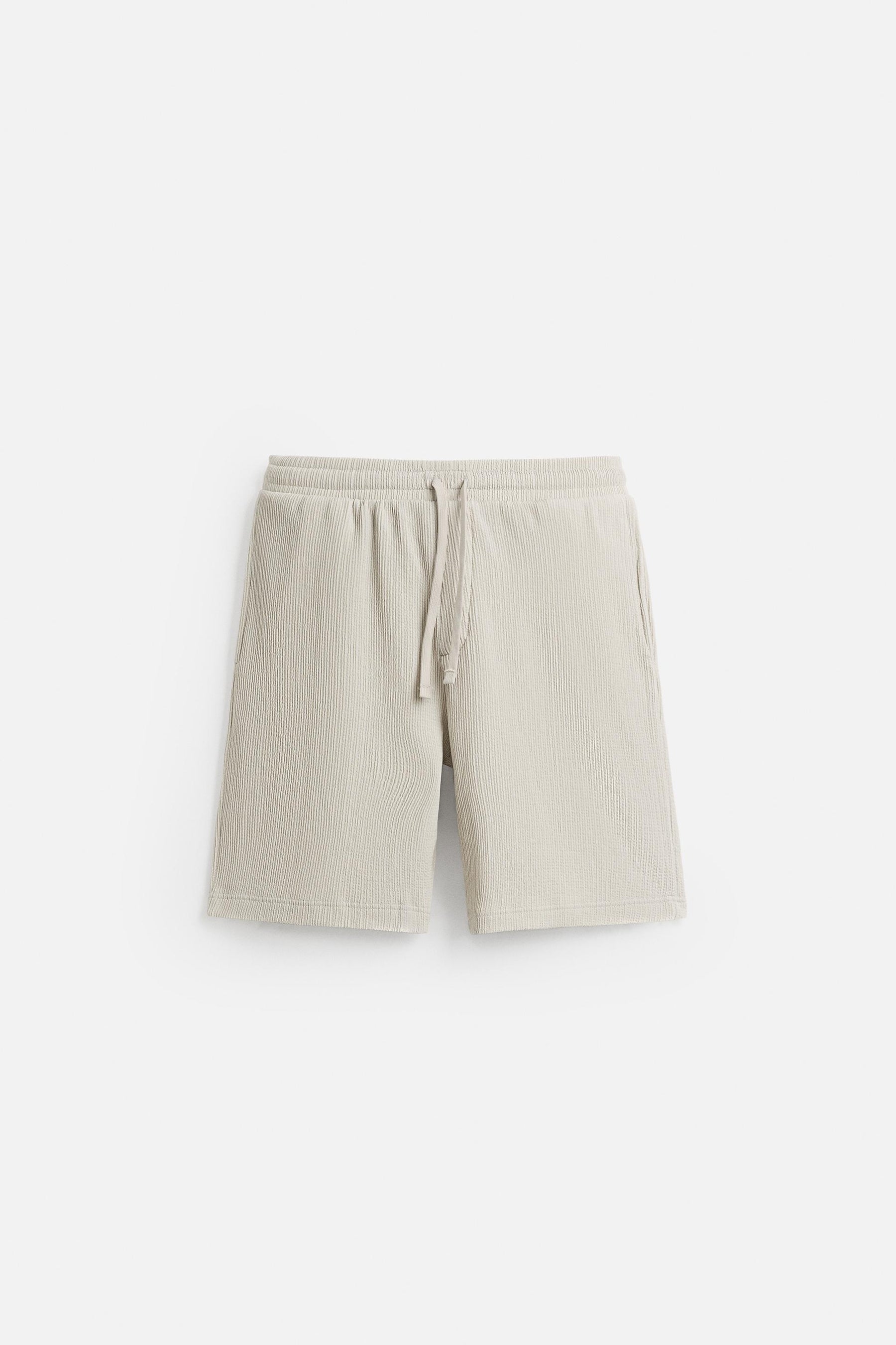 IRREGULAR TEXTURED BERMUDA SHORTS - Image 6