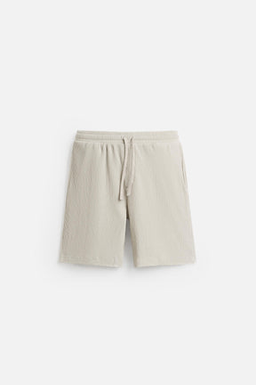 IRREGULAR TEXTURED BERMUDA SHORTS - Image 6