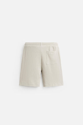 IRREGULAR TEXTURED BERMUDA SHORTS - Image 7
