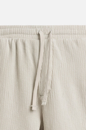 IRREGULAR TEXTURED BERMUDA SHORTS - Image 8
