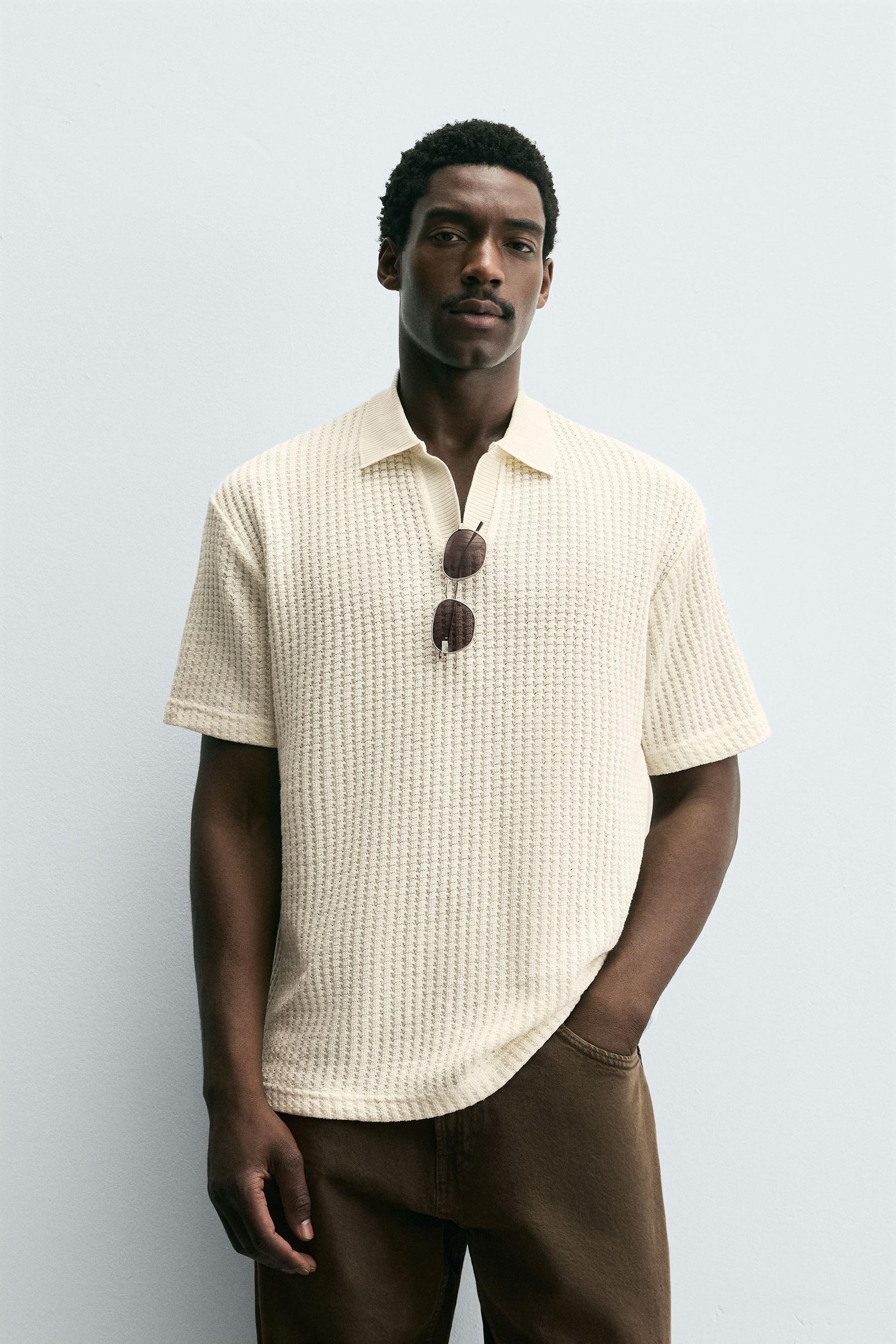 TEXTURED POLO SHIRT - Image 2