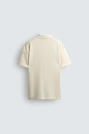TEXTURED POLO SHIRT - Image 7