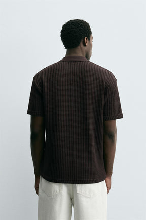 TEXTURED POLO SHIRT - Image 3