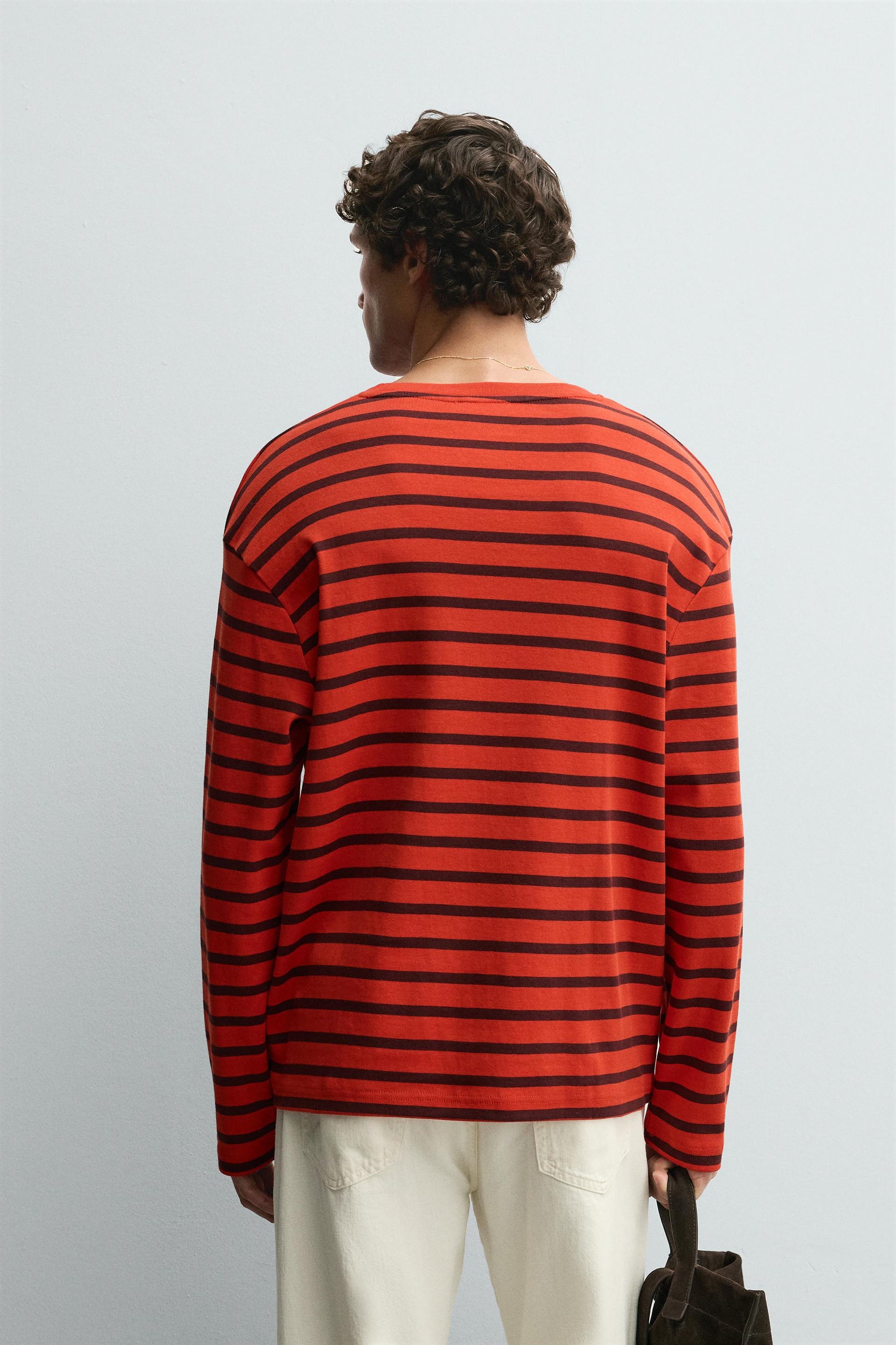 CONTRAST STRIPED T-SHIRT - Image 3