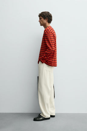 CONTRAST STRIPED T-SHIRT - Image 4