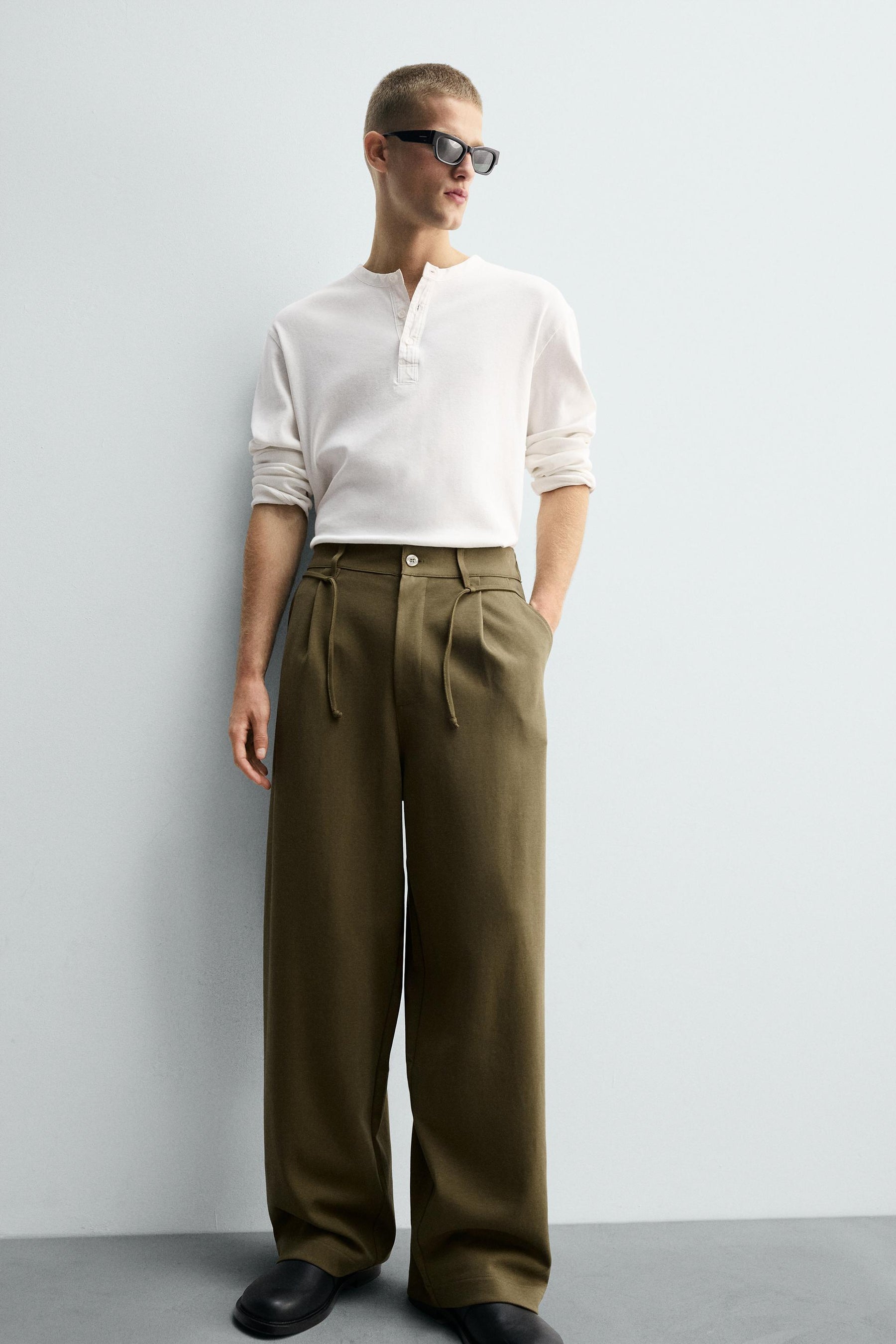 PLEATED DRAWSTRING TROUSERS - Image 5