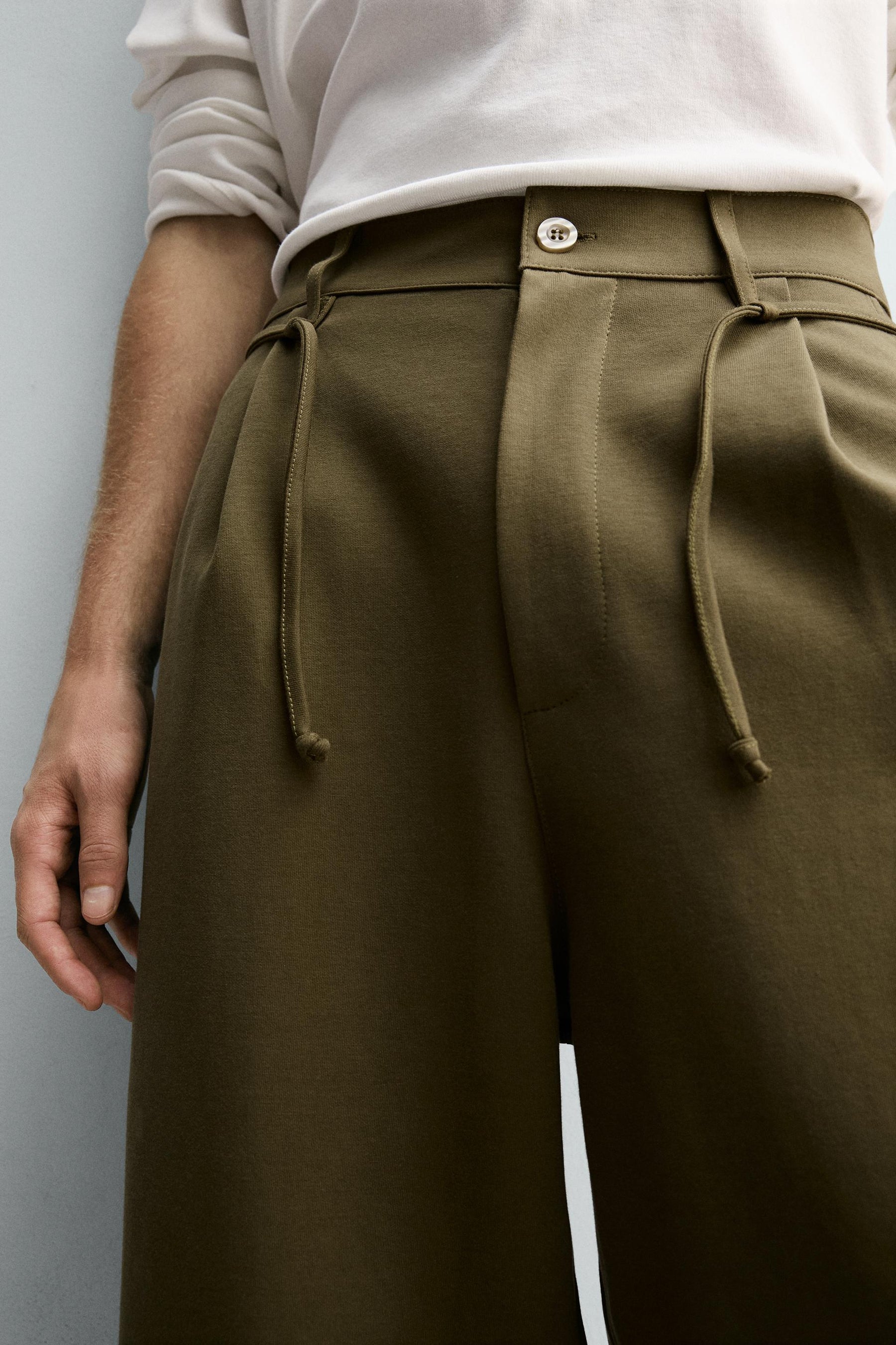 PLEATED DRAWSTRING TROUSERS - Image 6