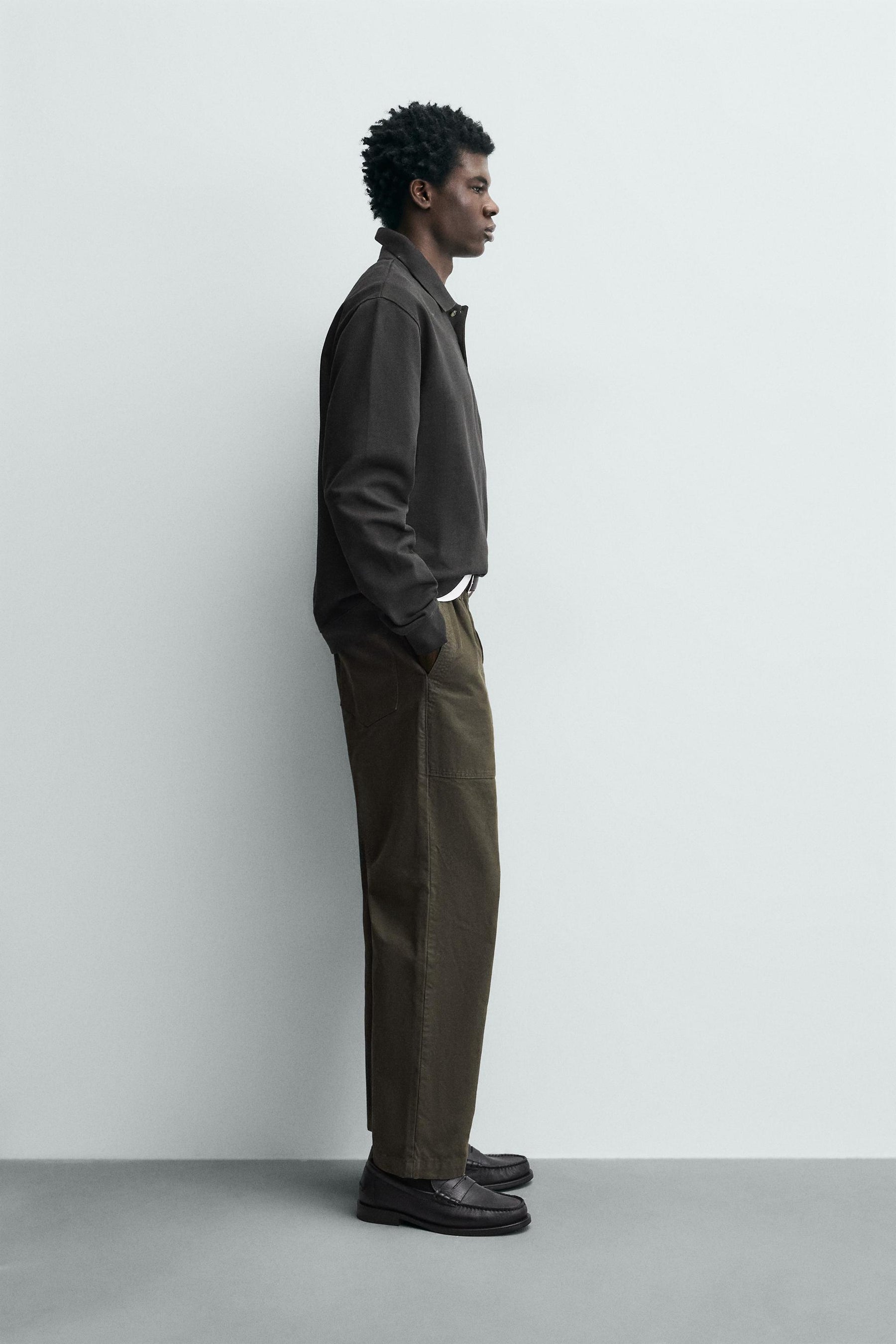 REGULAR FIT TEXTURED POLO SHIRT - Image 4