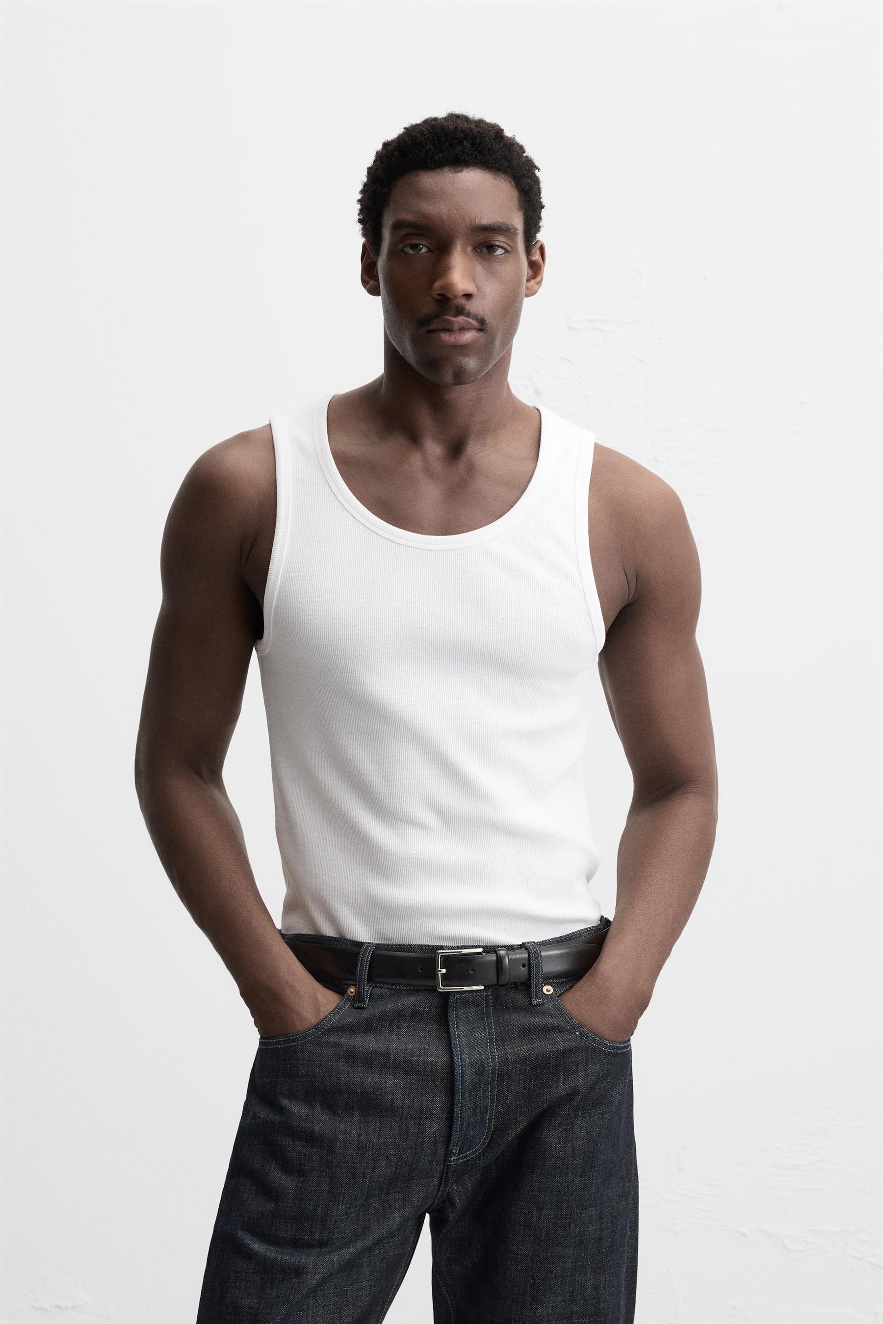 BASIC RIBBED TANK TOP - Image 2