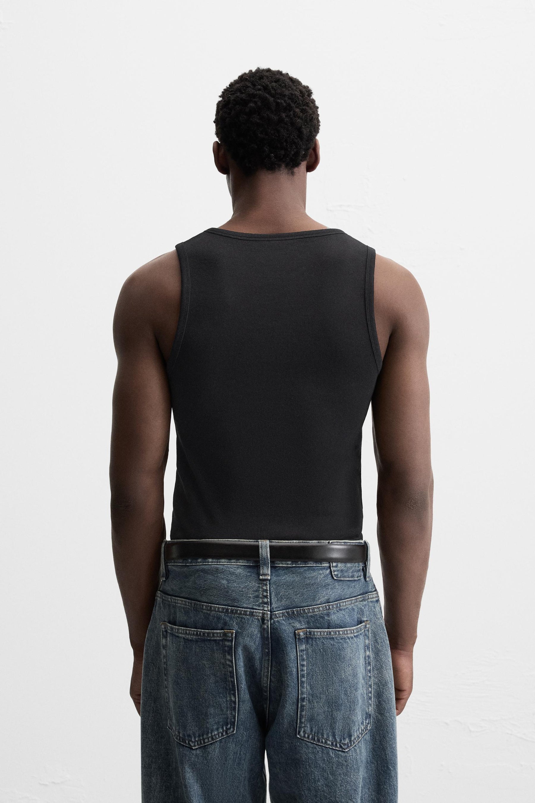 BASIC RIBBED TANK TOP - Image 3