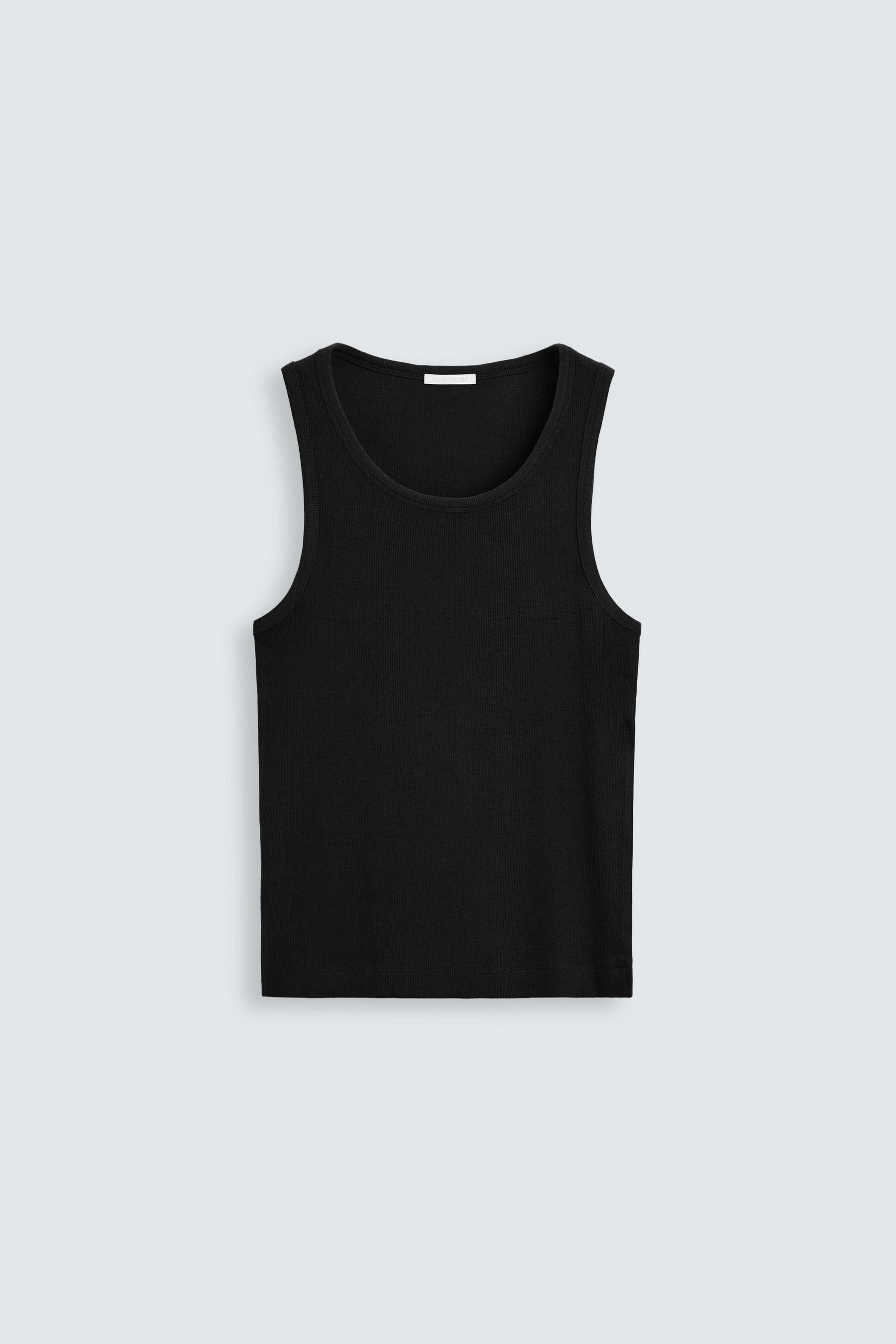 BASIC RIBBED TANK TOP - Image 6