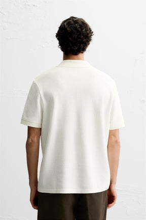 QUARTER-ZIP POLO SHIRT - Image 3