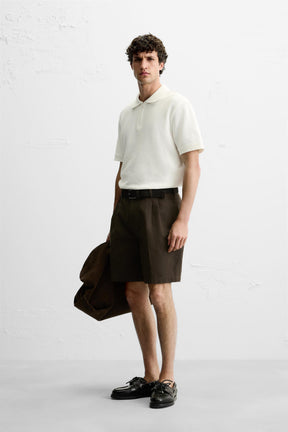 QUARTER-ZIP POLO SHIRT - Image 4