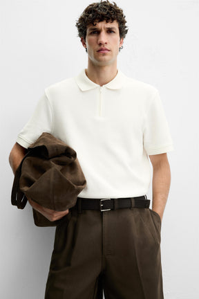 QUARTER-ZIP POLO SHIRT - Image 5