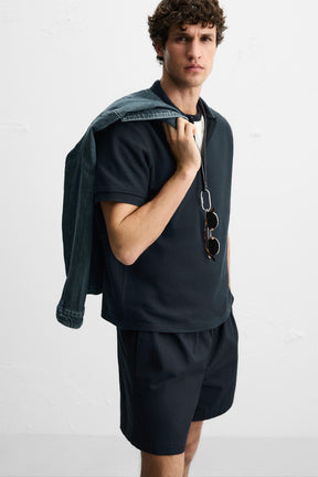 QUARTER-ZIP POLO SHIRT - Image 6