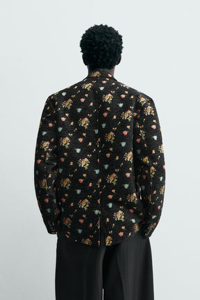 LIMITED EDITION FLORAL JACQUARD BLAZER - Image 3