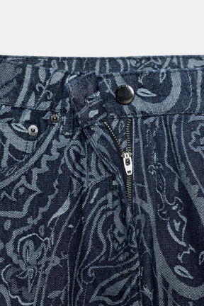 Jacquard Denim Trousers
