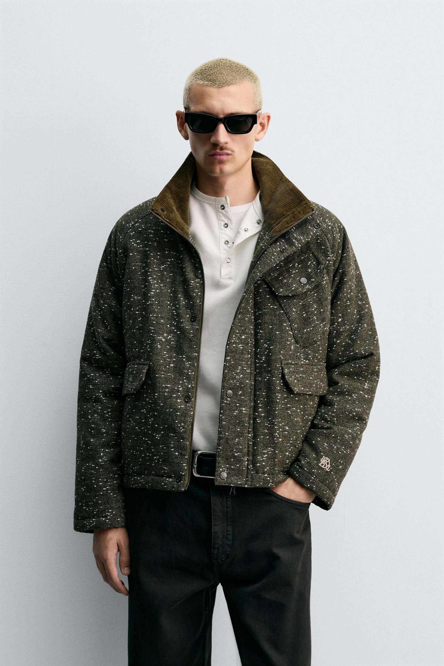 HERRINGBONE TEXTURED JACKET - Image 2