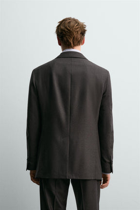 AARON LEVINE X DOUBLE-BREASTED WOOL SUIT BLAZER - Image 3