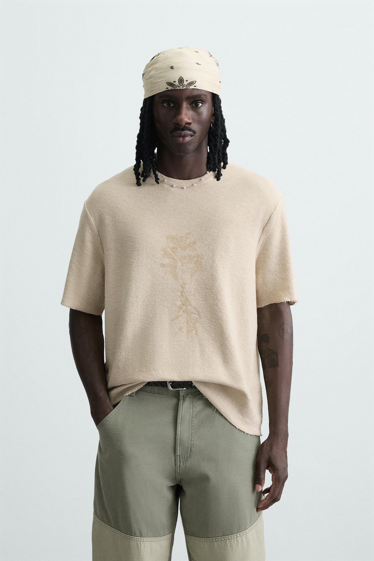 SPRAY PRINT KNIT T-SHIRT - Image 2