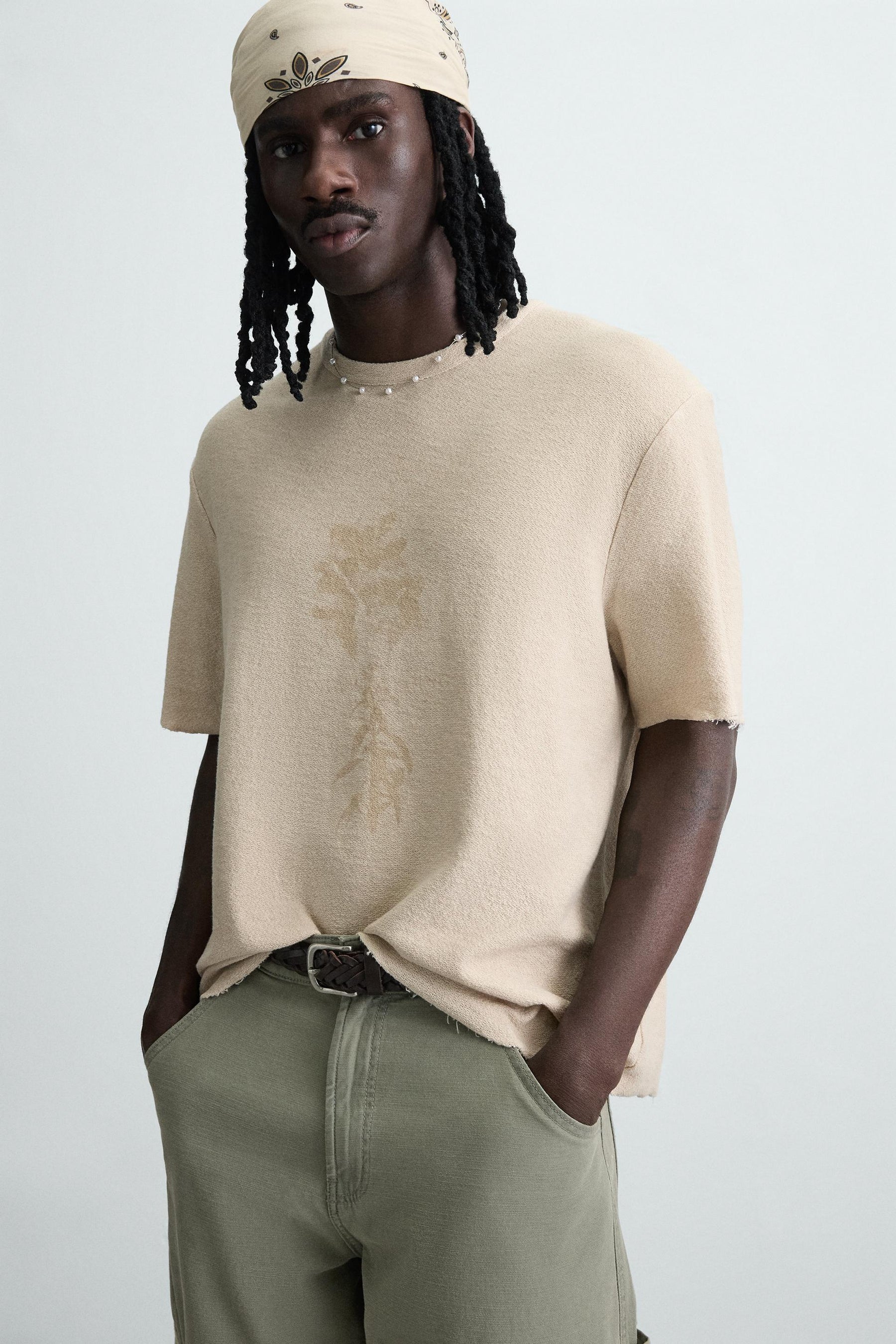 SPRAY PRINT KNIT T-SHIRT - Image 5
