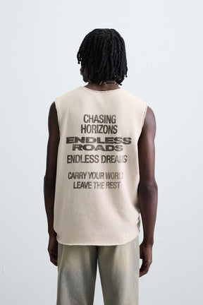 PRINTED KNIT TANK TOP - Image 3