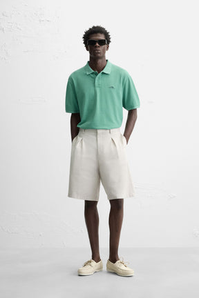 Washed Pique Polo
