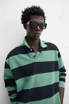 Striped Wash Polo