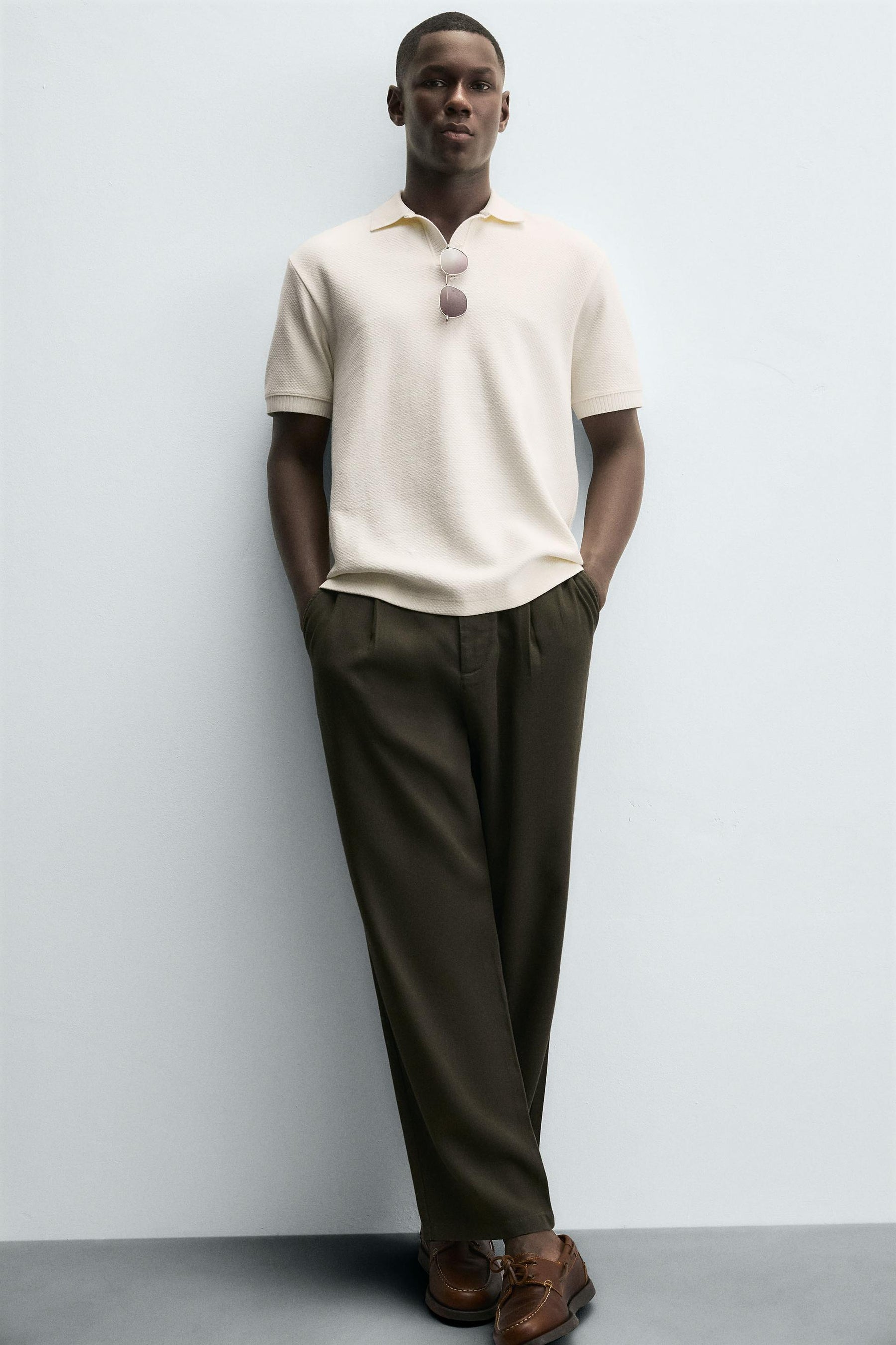 TEXTURED REGULAR FIT POLO SHIRT - Image 6