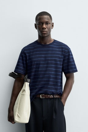 JACQUARD STRIPED T-SHIRT - Image 2