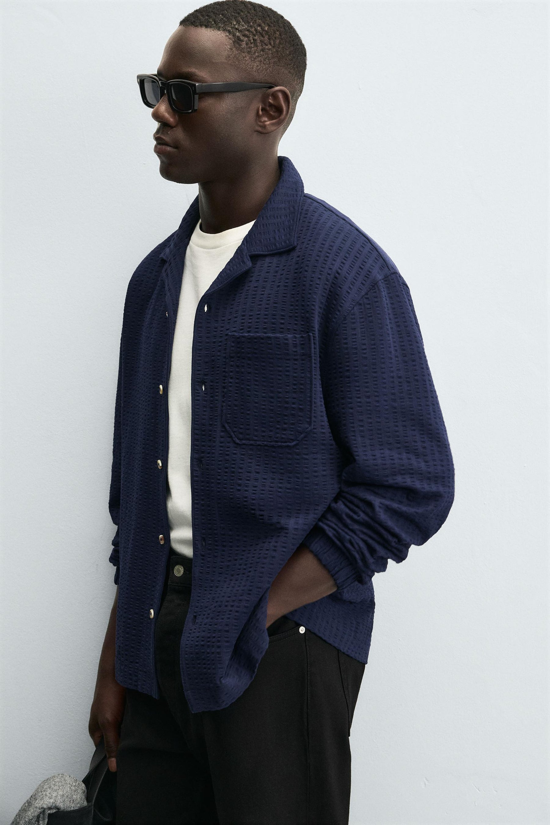 COMFORT SEERSUCKER OVERSHIRT - Image 6