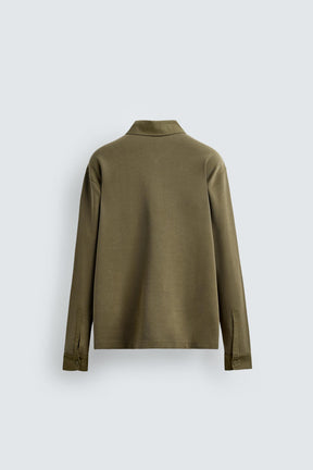 WASHED PIQUÉ TEXTURED POLO SHIRT - Image 7