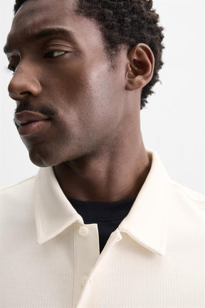 BASIC TEXTURED POLO SHIRT - Image 6