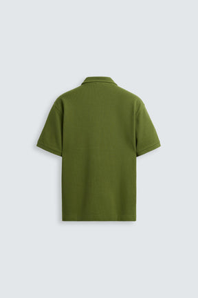 BASIC TEXTURED POLO SHIRT - Image 6