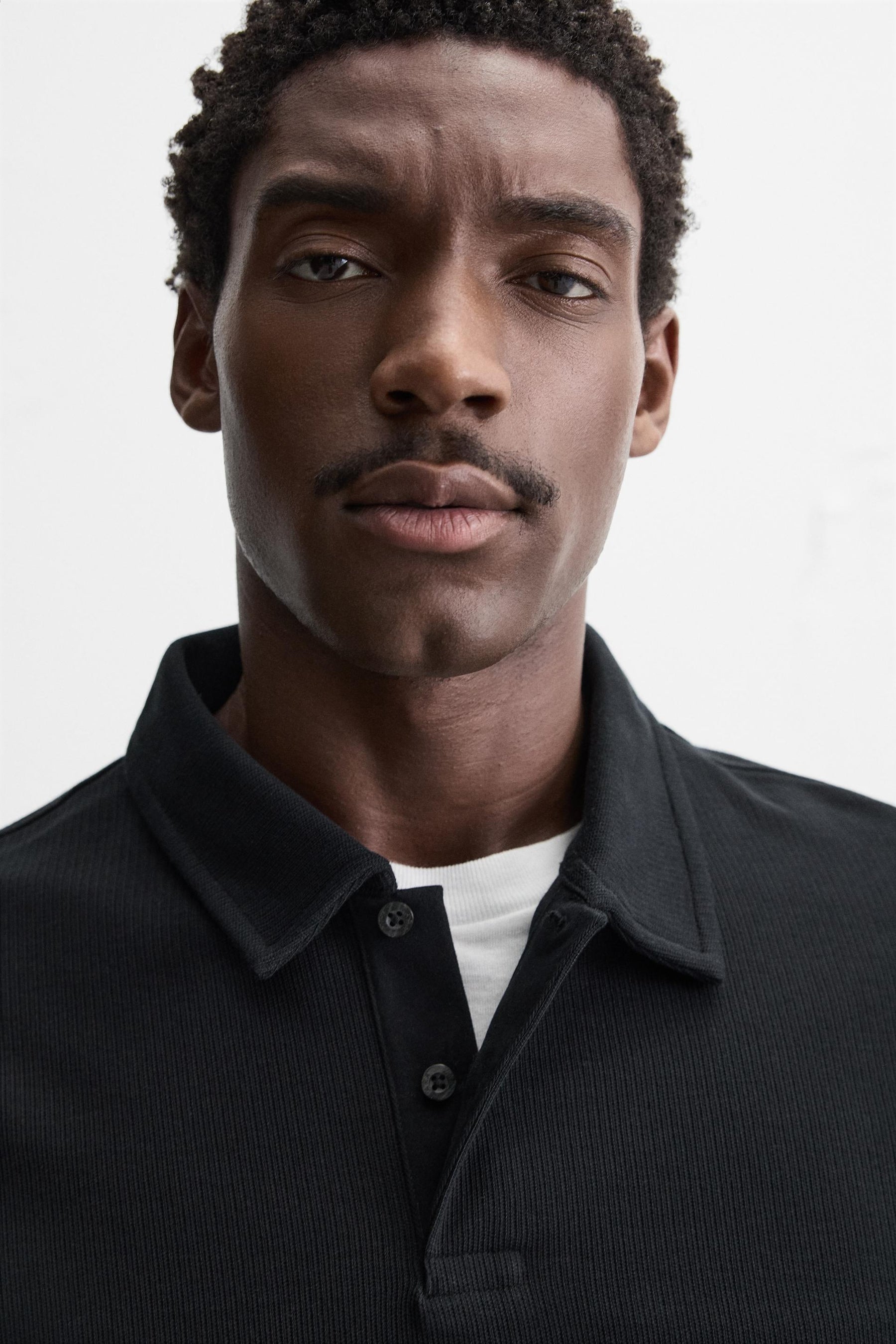 BASIC TEXTURED POLO SHIRT - Image 5