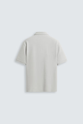 BASIC TEXTURED POLO SHIRT - Image 7
