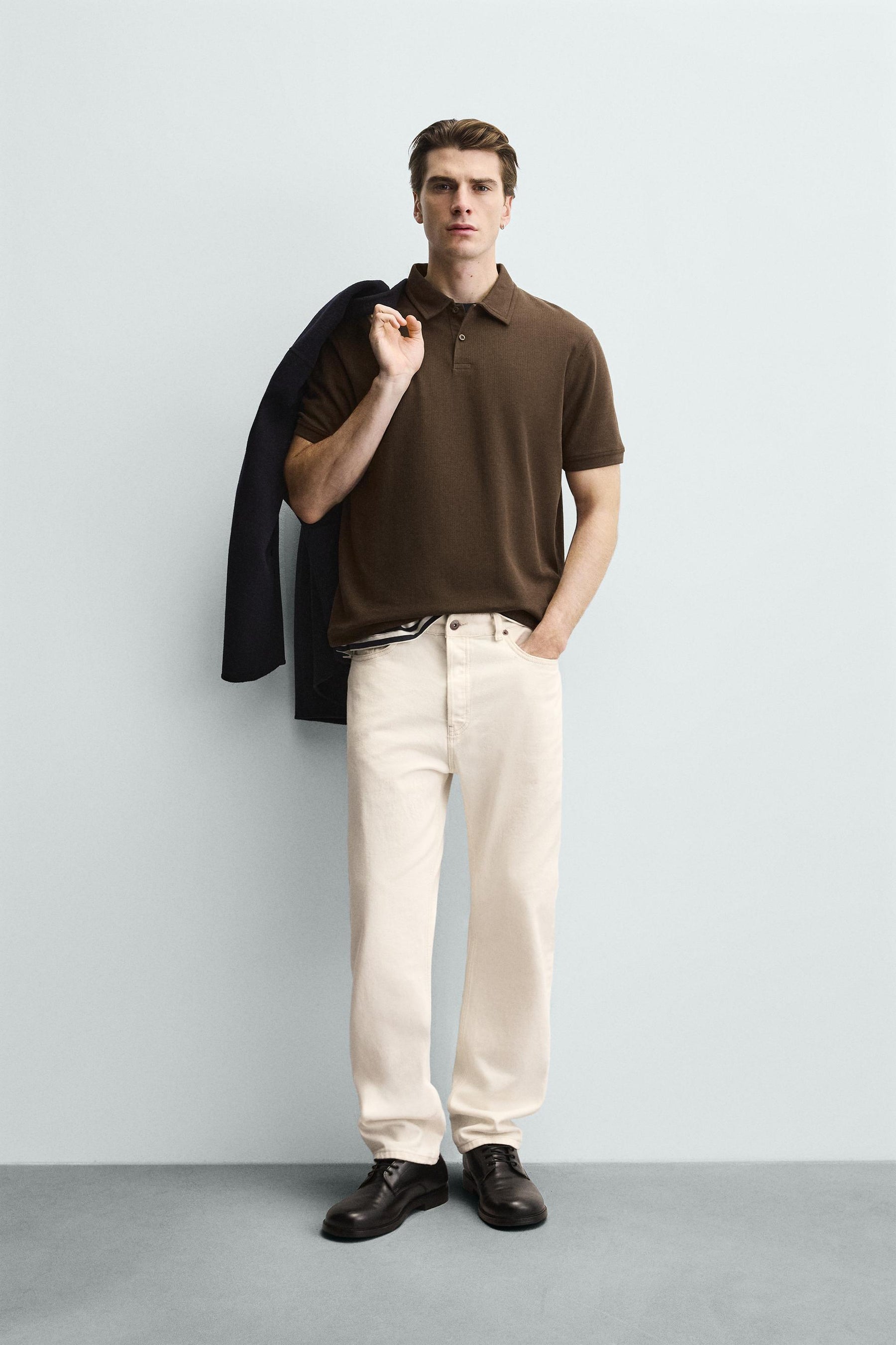 Textured Knit Polo