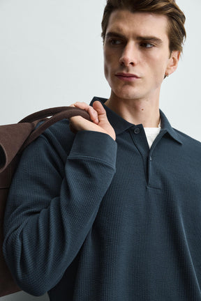 Striped Texture Polo