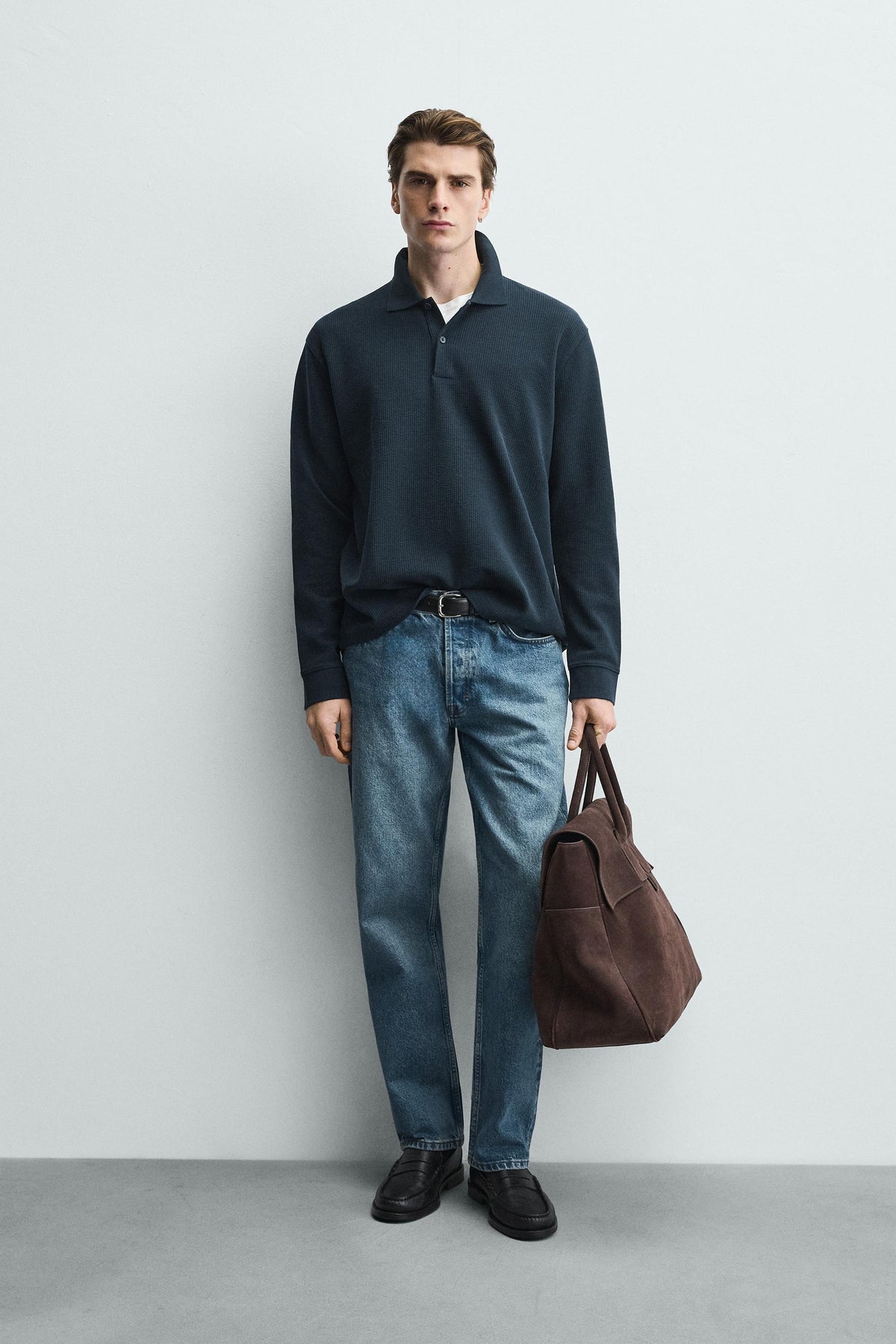 Striped Texture Polo