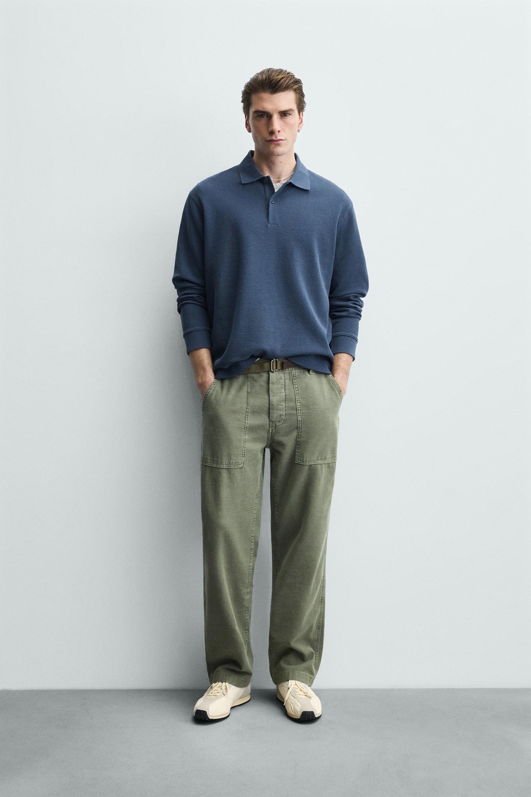 Striped Texture Polo