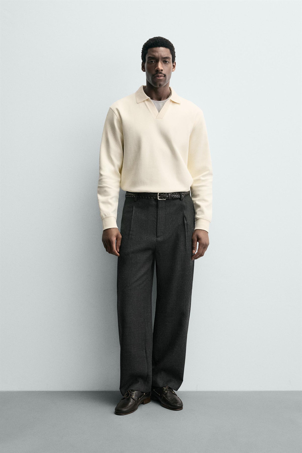 INTERLOCK POLO SWEATSHIRT - Image 1