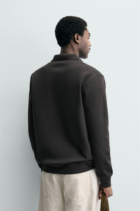 INTERLOCK POLO SWEATSHIRT - Image 3