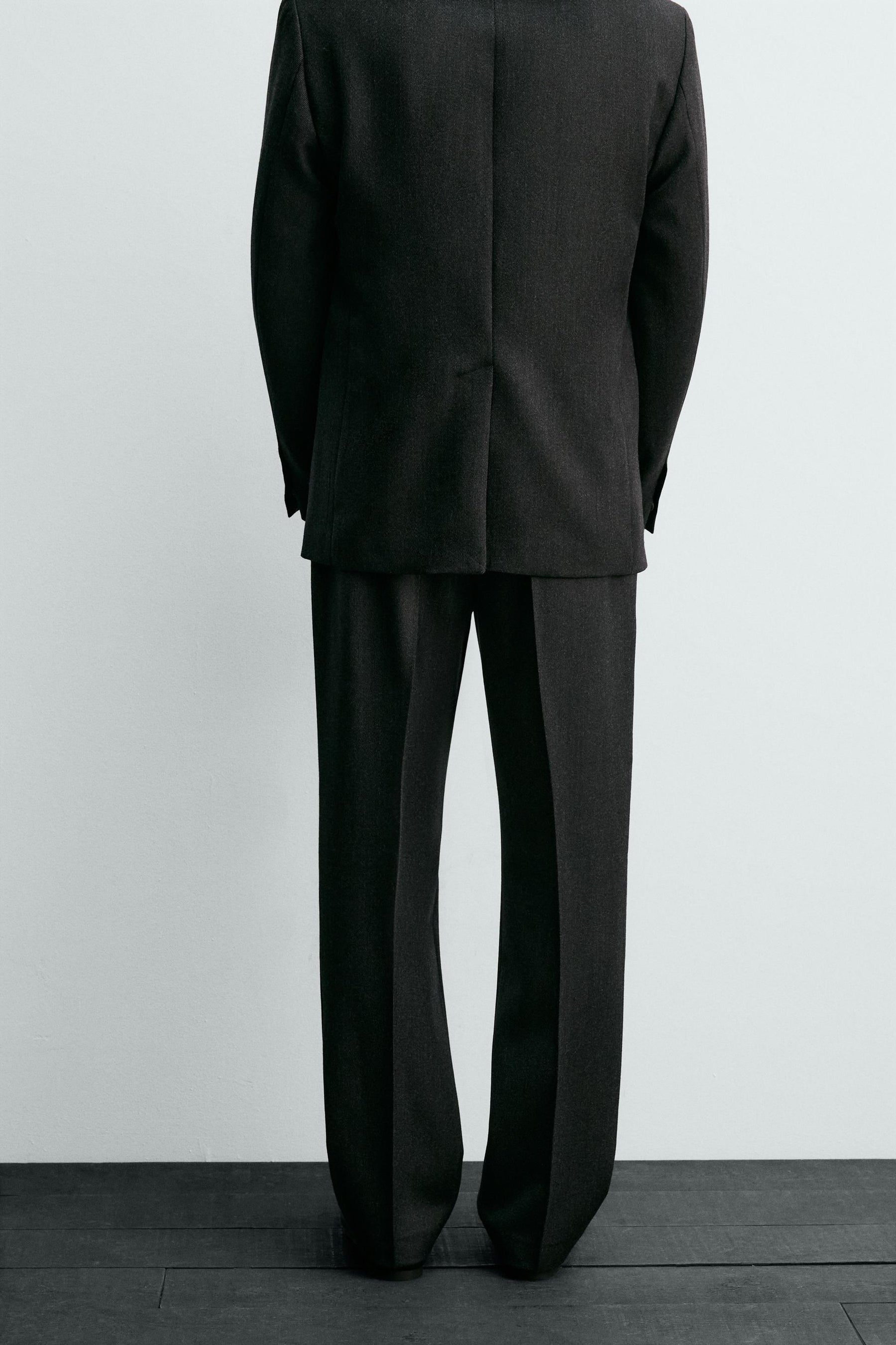 AARON LEVINE X WOOL TWILL SUIT TROUSERS - Image 3