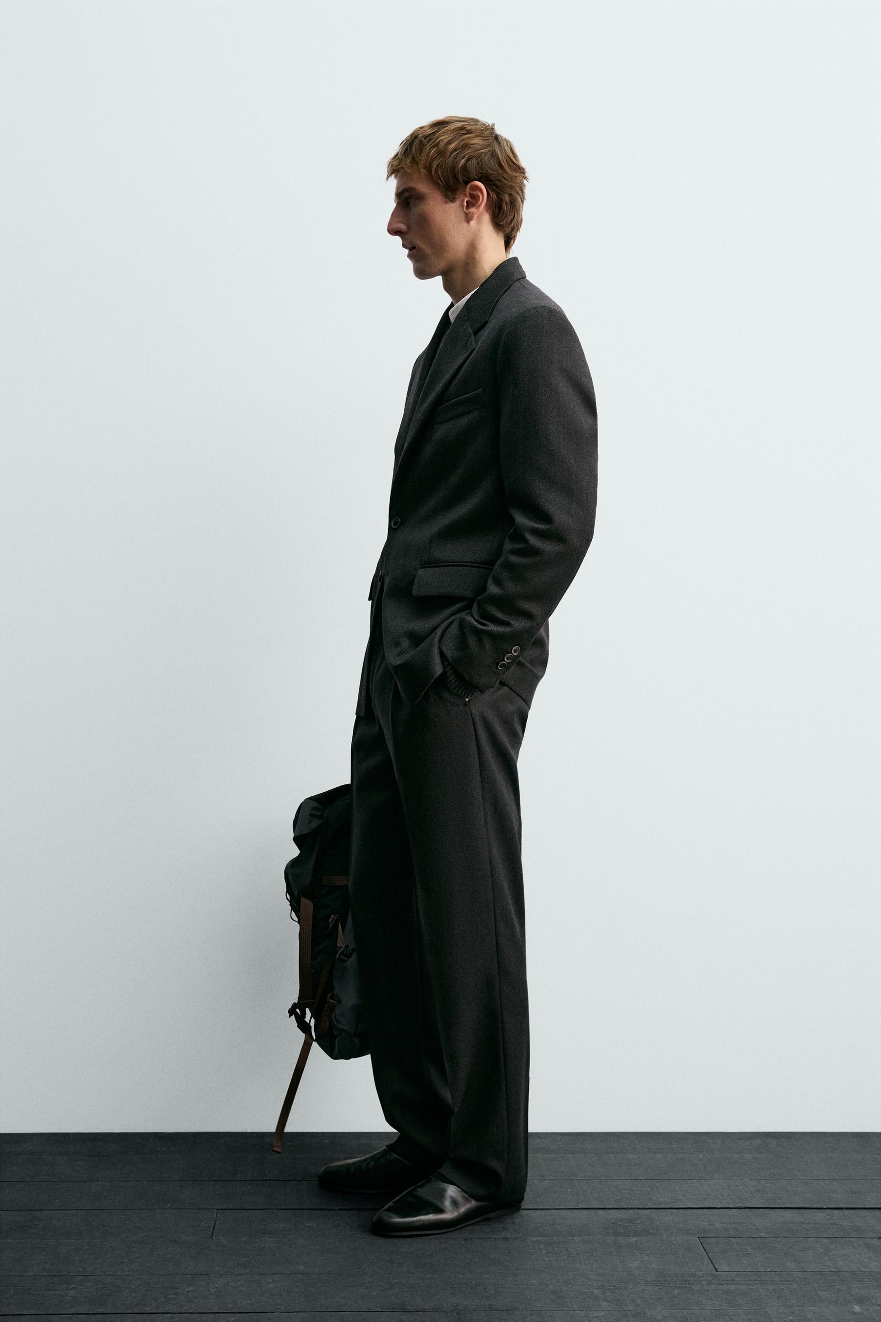 AARON LEVINE X WOOL TWILL SUIT TROUSERS - Image 4
