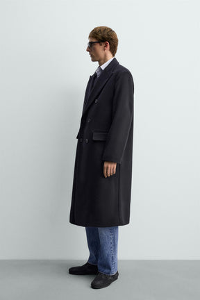 Double-Breasted Wool Coat