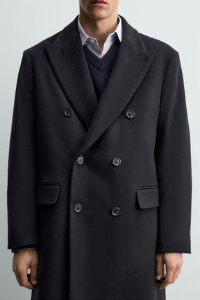 Double-Breasted Wool Coat